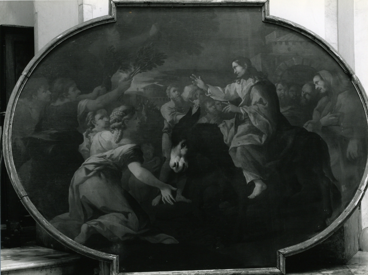 entrata di Cristo in Gerusalemme (dipinto) di Del Po Pietro, Del Po Giacomo (sec. XVII)