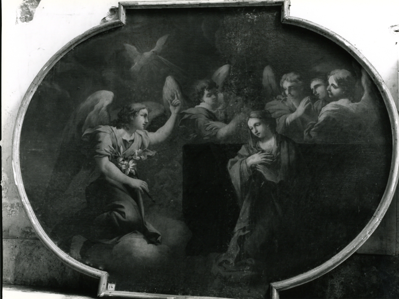 Annunciazione (dipinto, elemento d'insieme) di Del Po Giacomo, Del Po Pietro (sec. XVII)