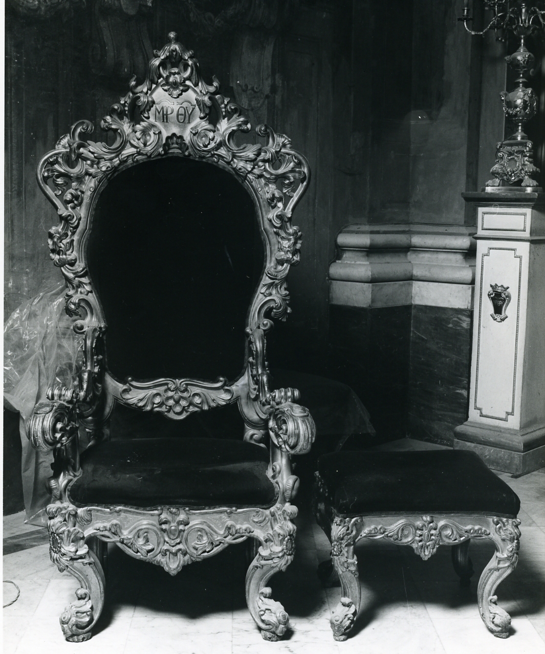 poltrona - da cerimonia di Sorrentino Federico (sec. XIX)
