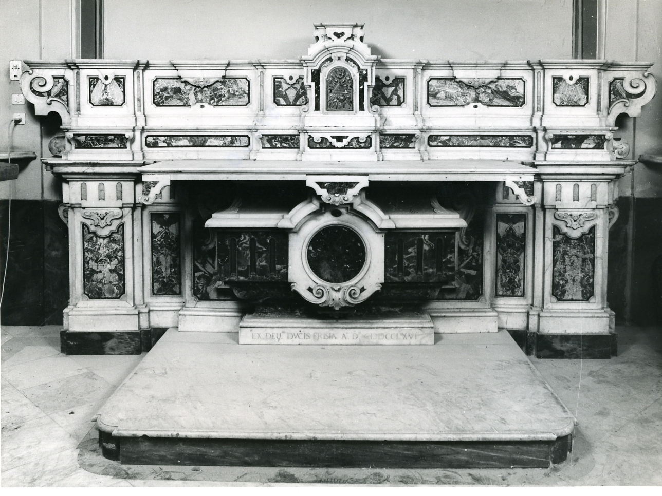 Trinità (sportello di tabernacolo) - bottega napoletana (sec. XVIII)