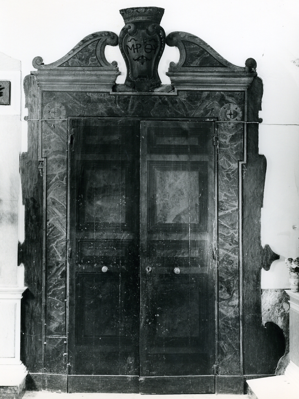 mostra di porta - bottega napoletana (prima metà sec. XVIII)