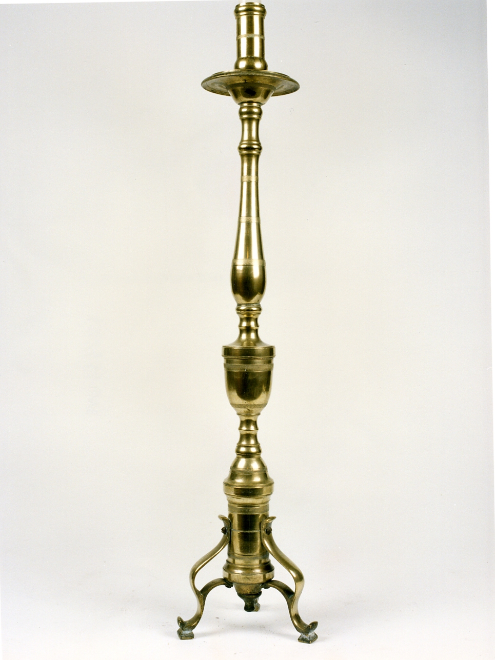 candeliere d'altare, serie - bottega campana (fine sec. XIX)