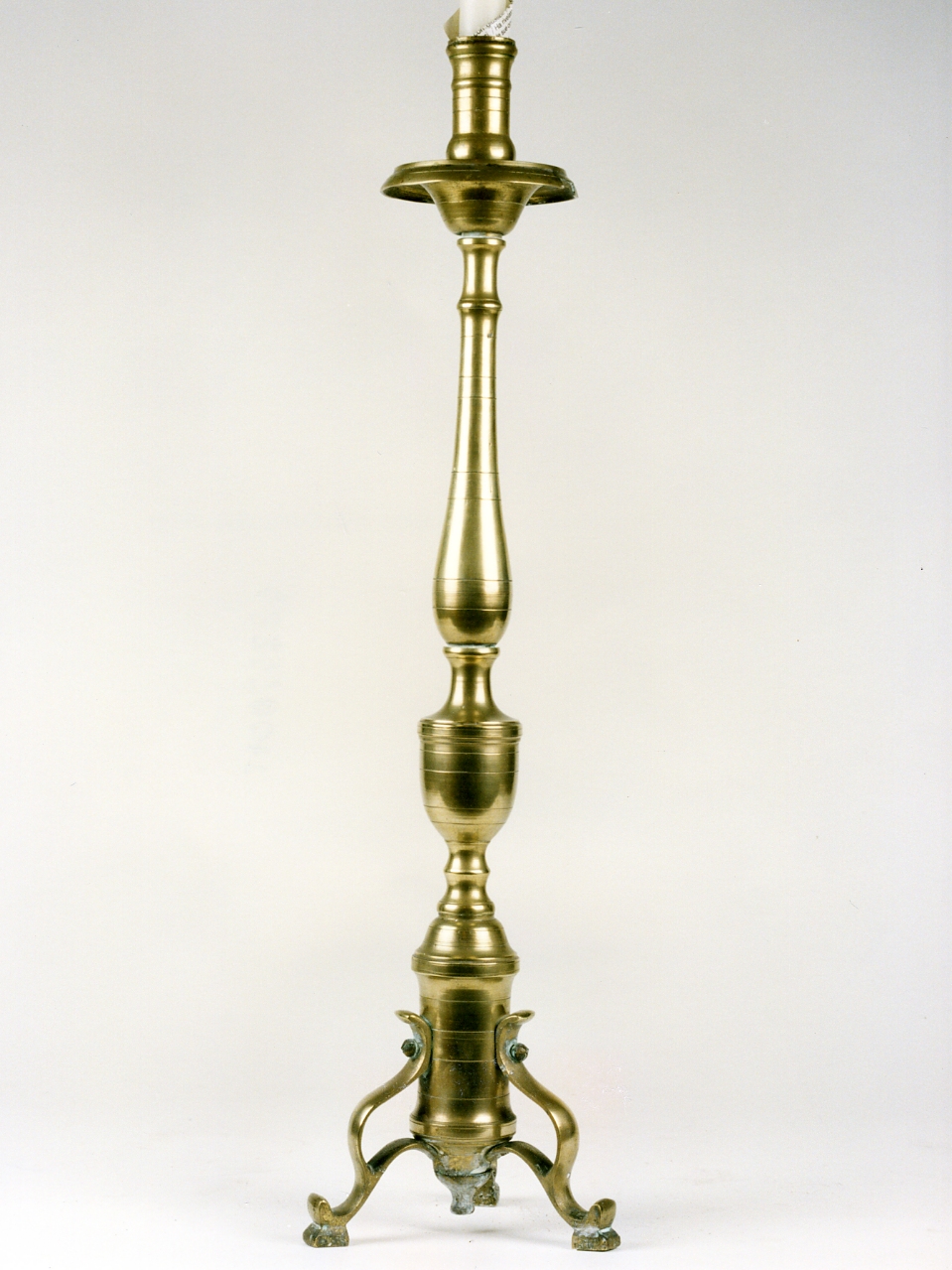 candeliere d'altare, serie - bottega campana (fine sec. XIX)