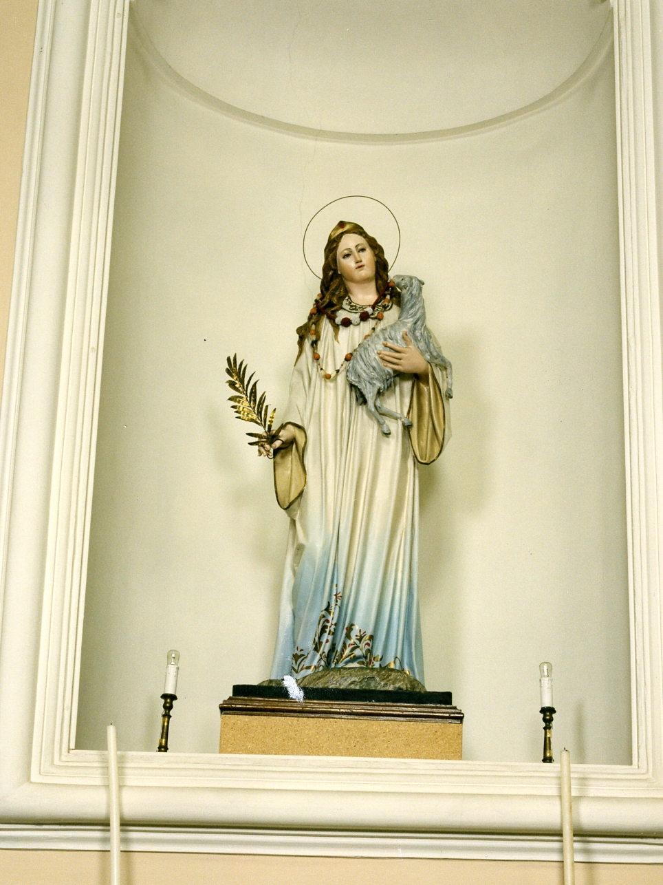 Sant'Agnese (statua) di Caretta Raffaele (prima metà sec. XX)