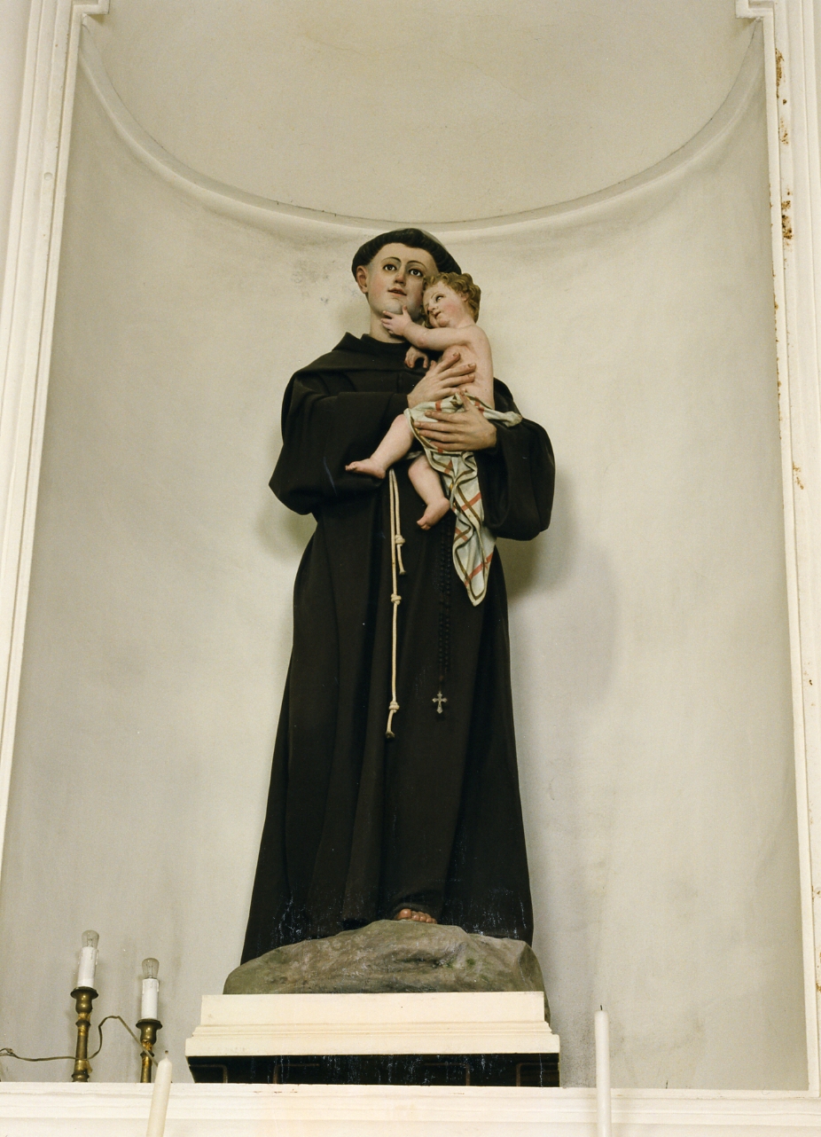 Sant'Antonio da Padova con il bambino (statua) - bottega leccese (secondo quarto sec. XX)