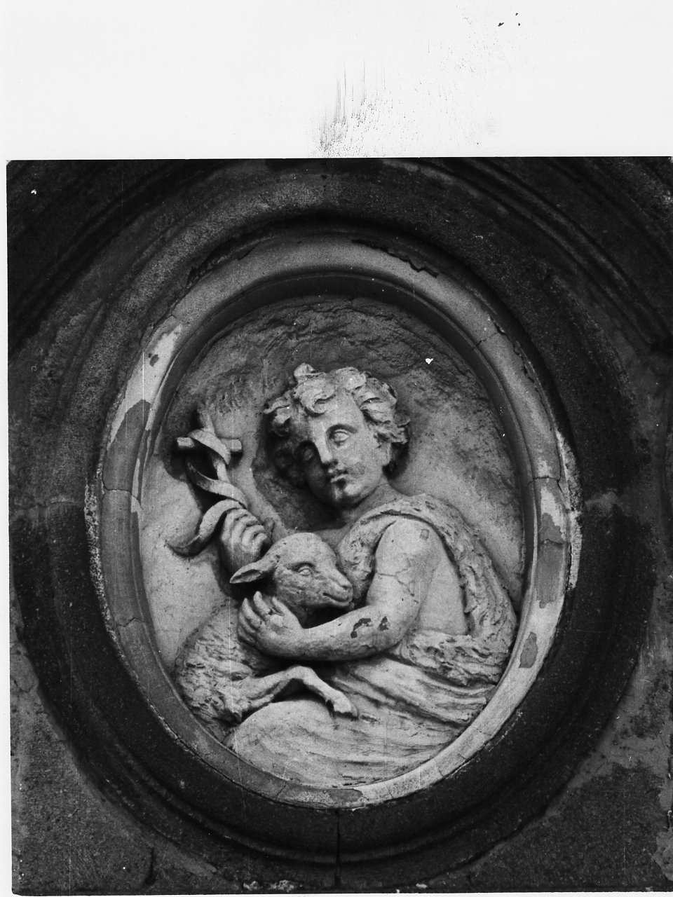 San Giovannino con l'agnello (rilievo) - bottega napoletana (inizio sec. XIX)