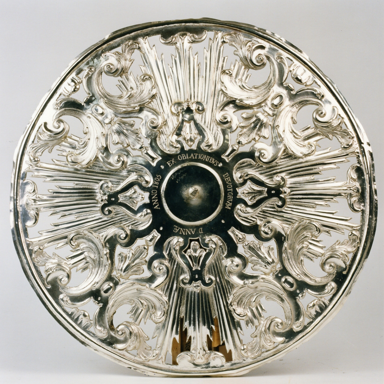 aureola di statua, elemento d'insieme - bottega napoletana (sec. XIX)