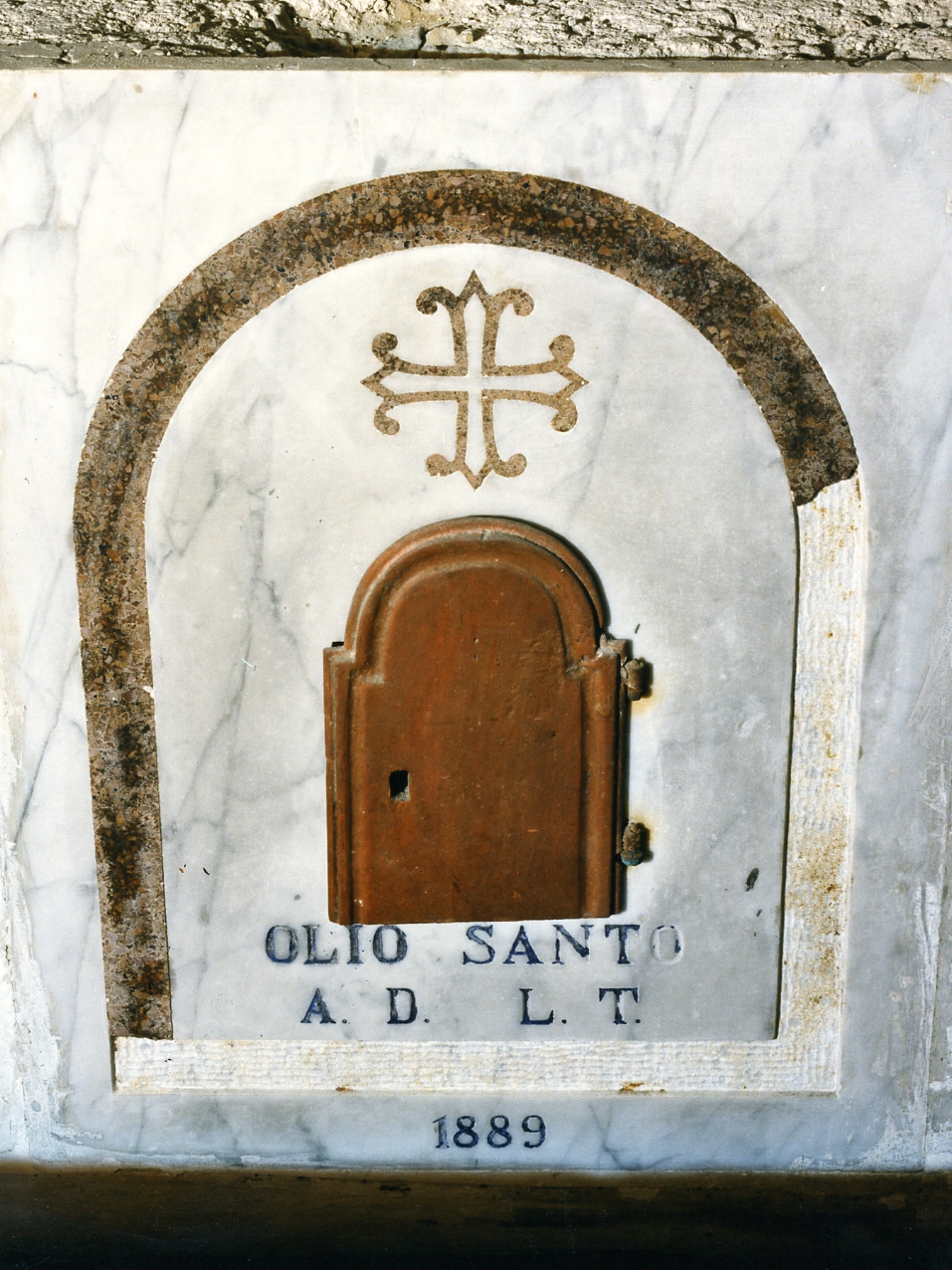 armadietto per oli santi - bottega campana (ultimo quarto sec. XIX)