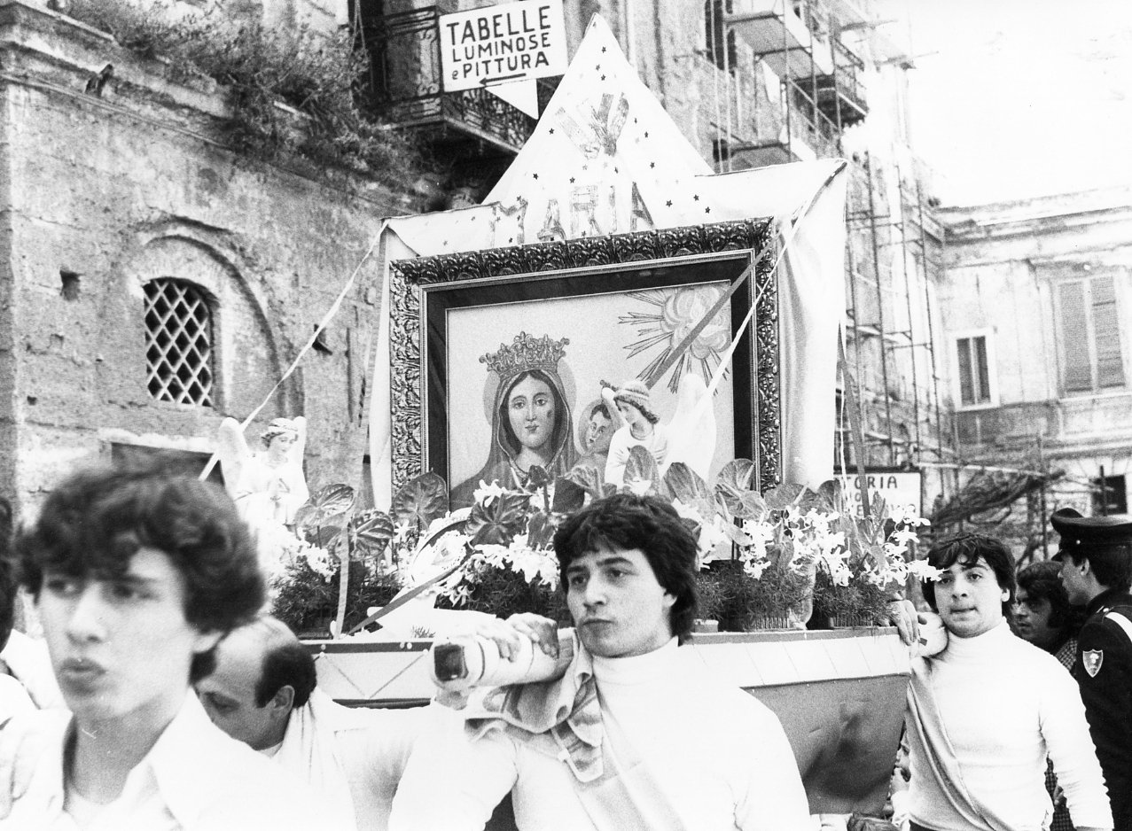 Madonna dell'Arco con Bambino (ex voto) - ambito napoletano (sec. XX)