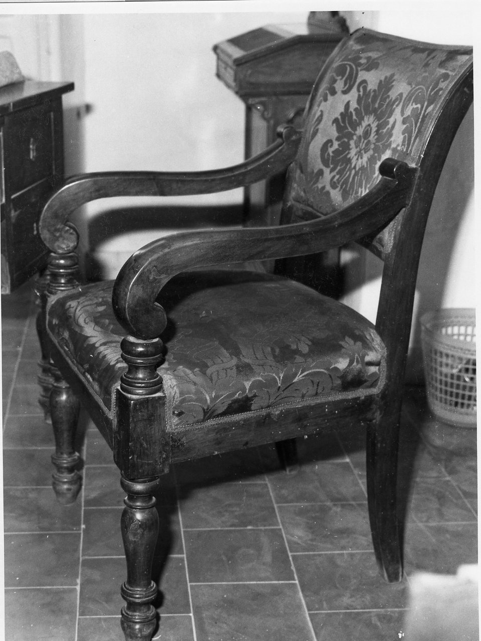 poltrona - bottega napoletana (metà sec. XIX)