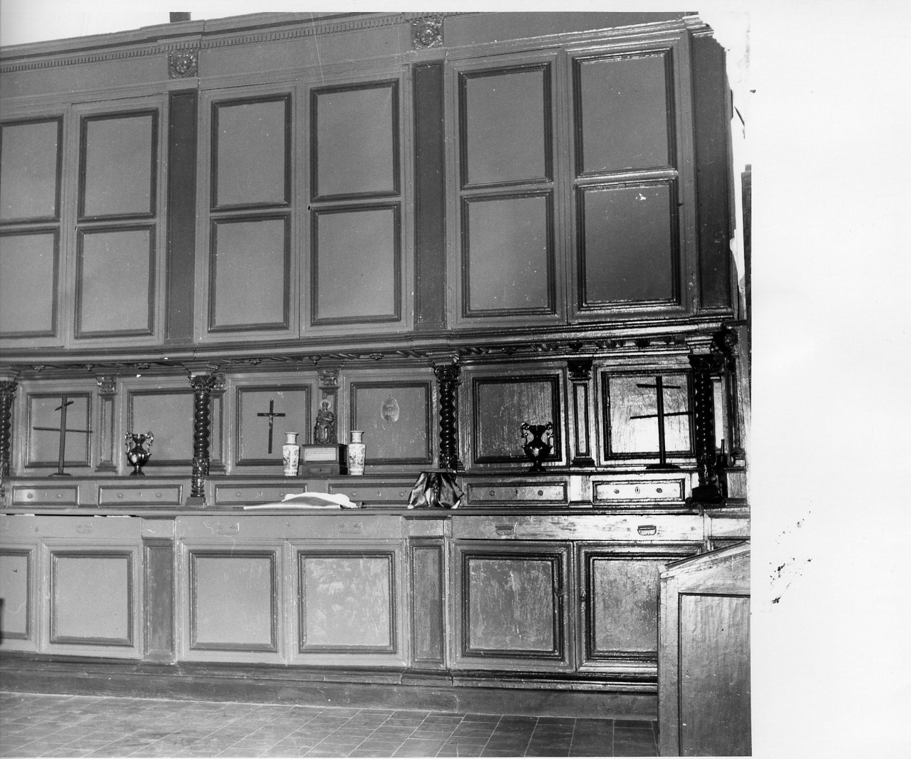 armadio da sacrestia - bottega napoletana (fine sec. XVII)