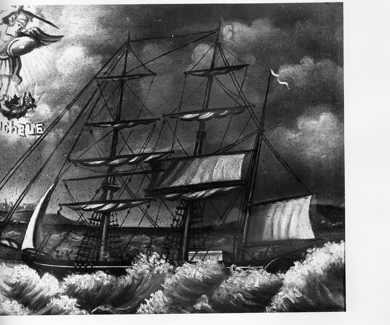 miracolo di San Michele Arcangelo (ex voto) - ambito napoletano (seconda metà sec. XIX)