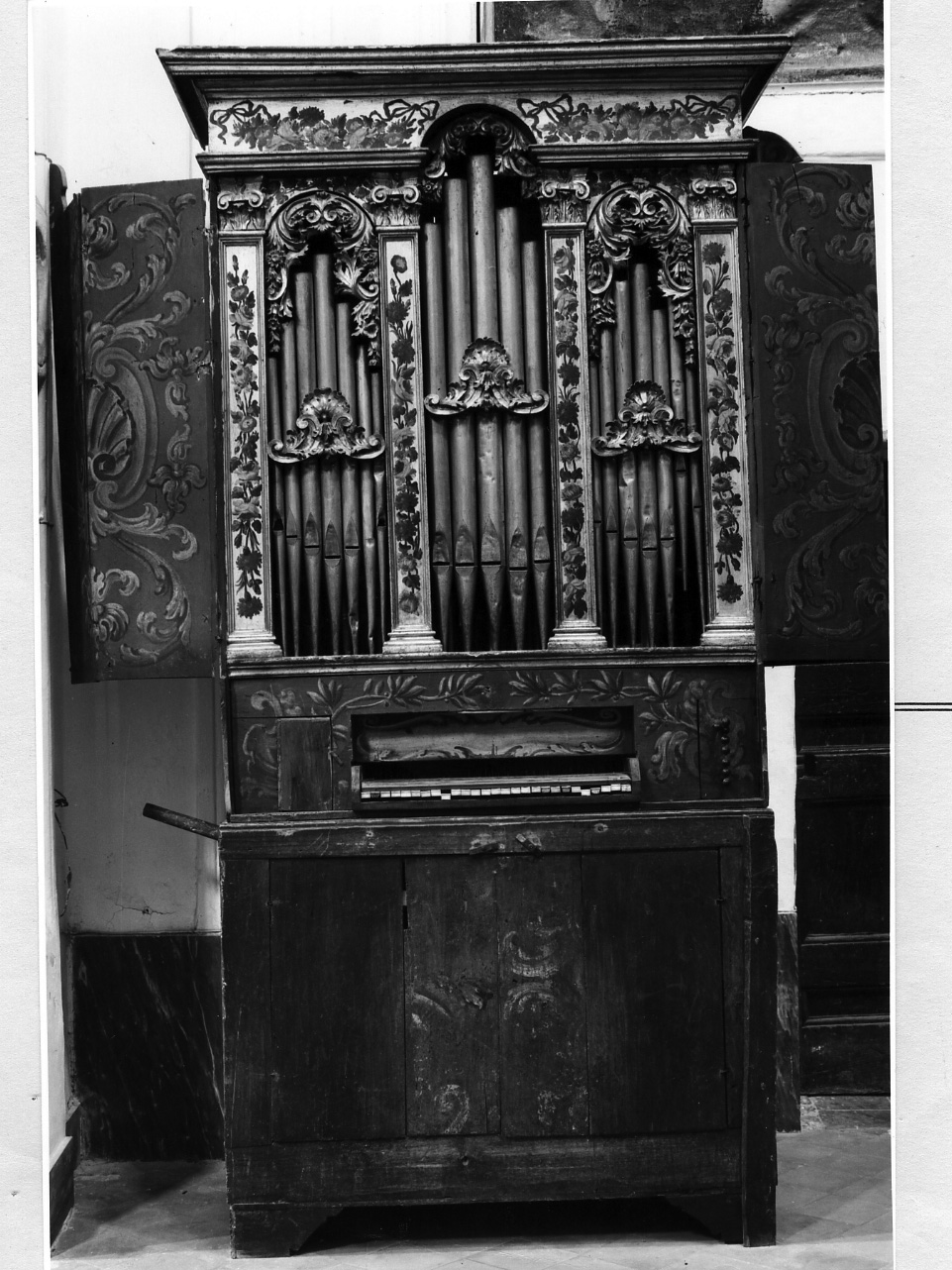 cassa d'organo - bottega napoletana (prima metà sec. XVIII)