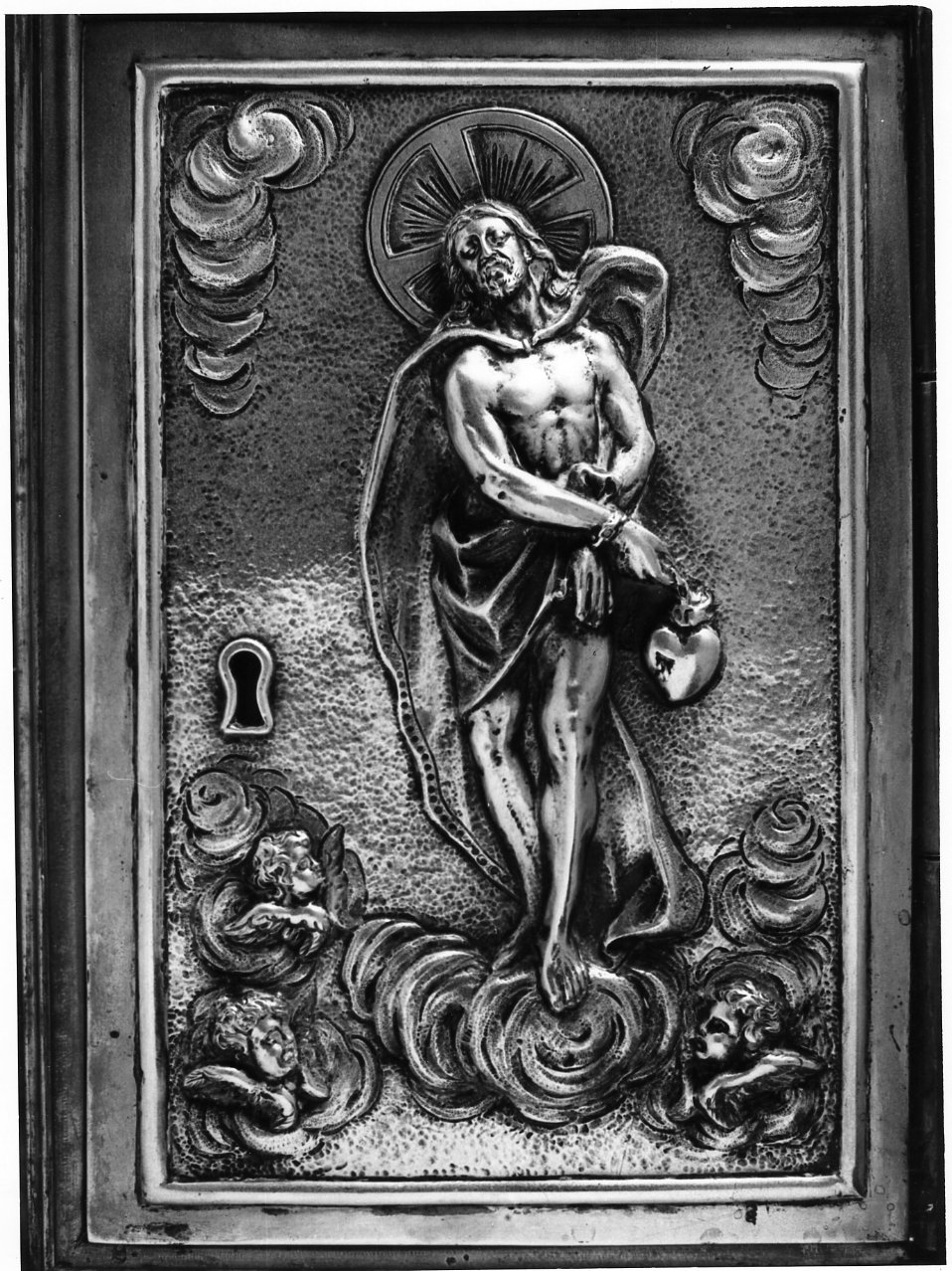 sportello di tabernacolo, elemento d'insieme - bottega napoletana (metà sec. XIX)