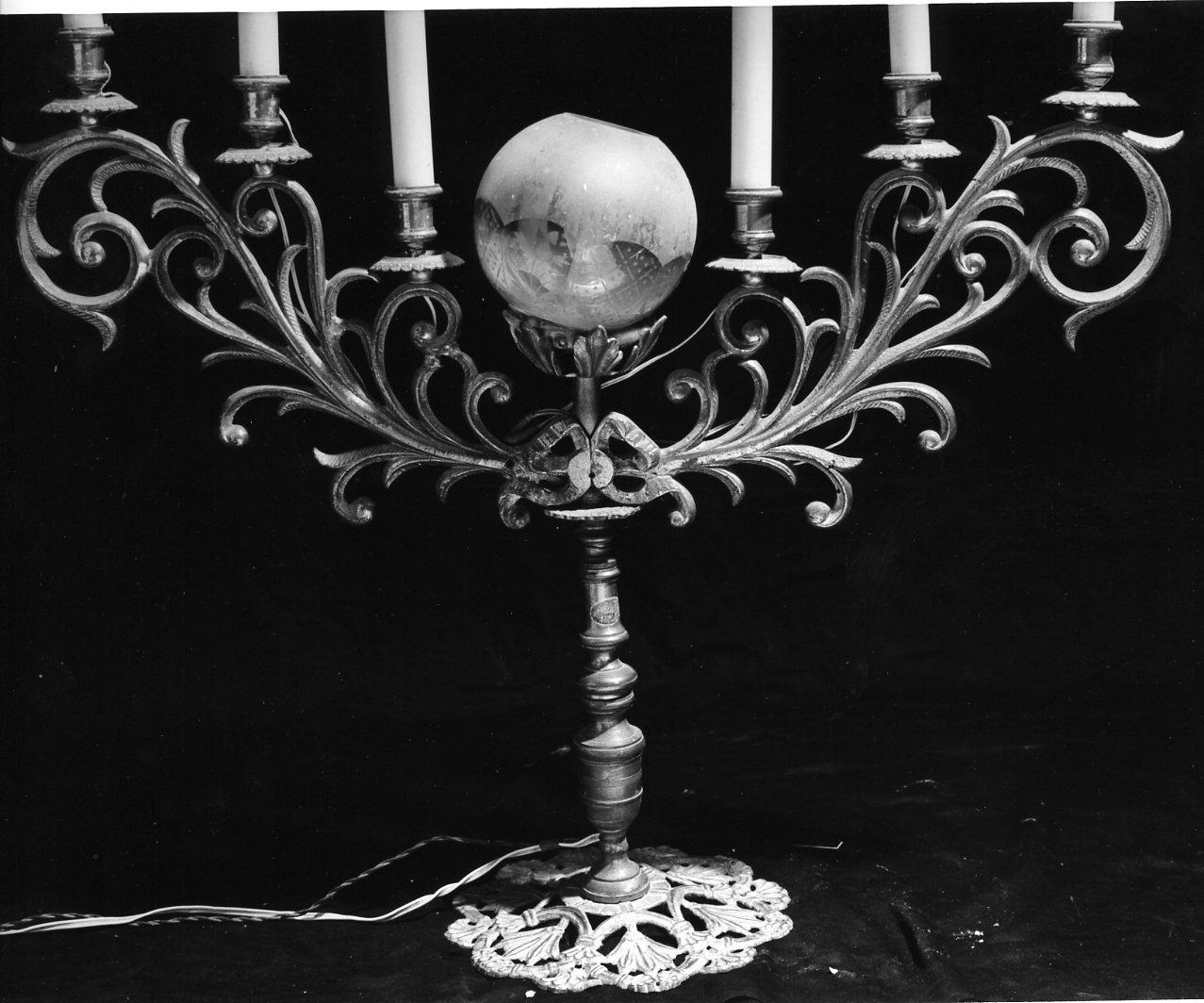 candelabro - bottega napoletana (seconda metà sec. XIX)
