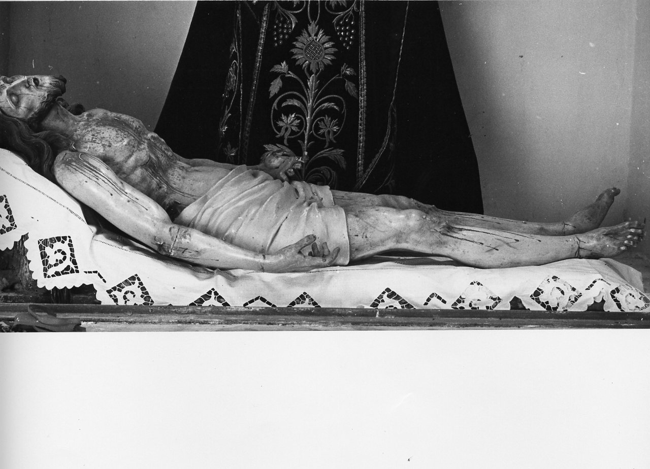 Cristo morto (statua) - bottega napoletana (seconda metà sec. XVIII)