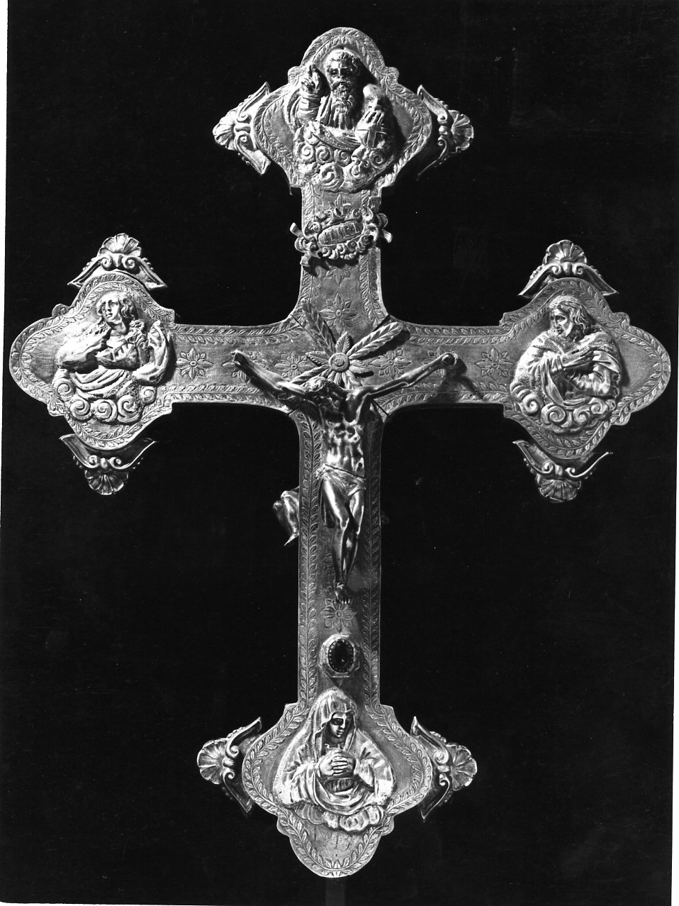 croce processionale - bottega napoletana (sec. XIX)