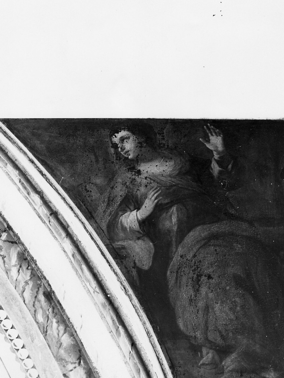 Madonna annunciata (dipinto) di Simonelli Giuseppe (seconda metà sec. XVII)