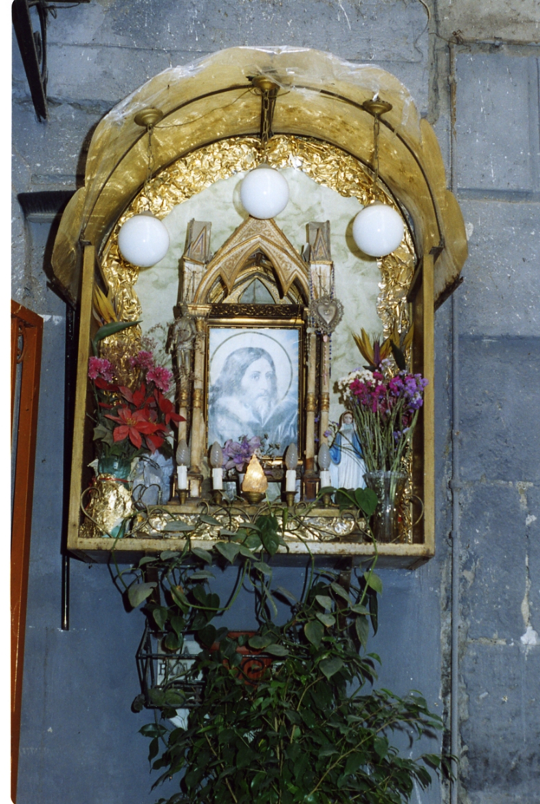 volto di Cristo (edicola) - bottega campana (sec. XX)