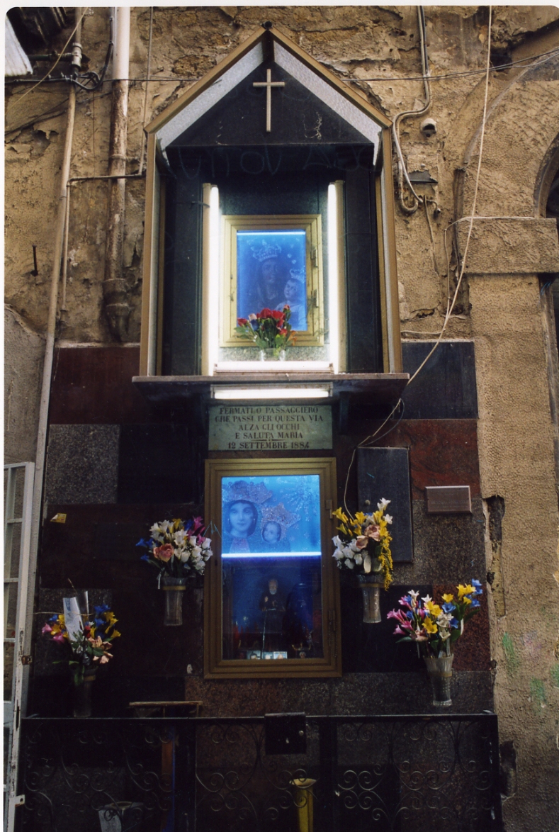 Madonna con Bambino (edicola) - bottega campana (sec. XIX)