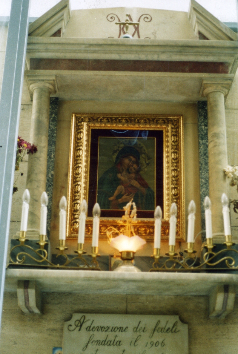 Madonna con Bambino (edicola) - bottega campana (sec. XX)