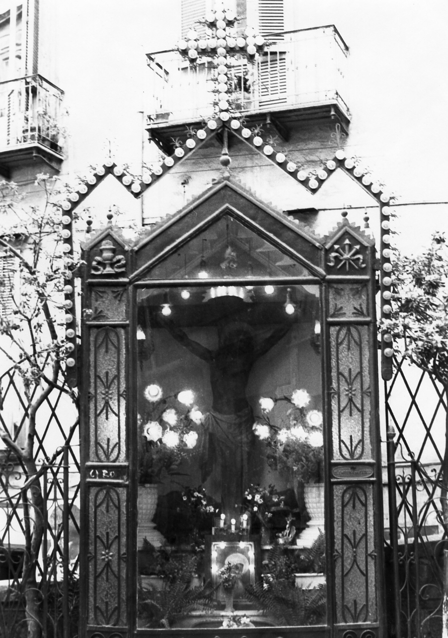 Cristo crocifisso (edicola) - bottega campana (sec. XX)