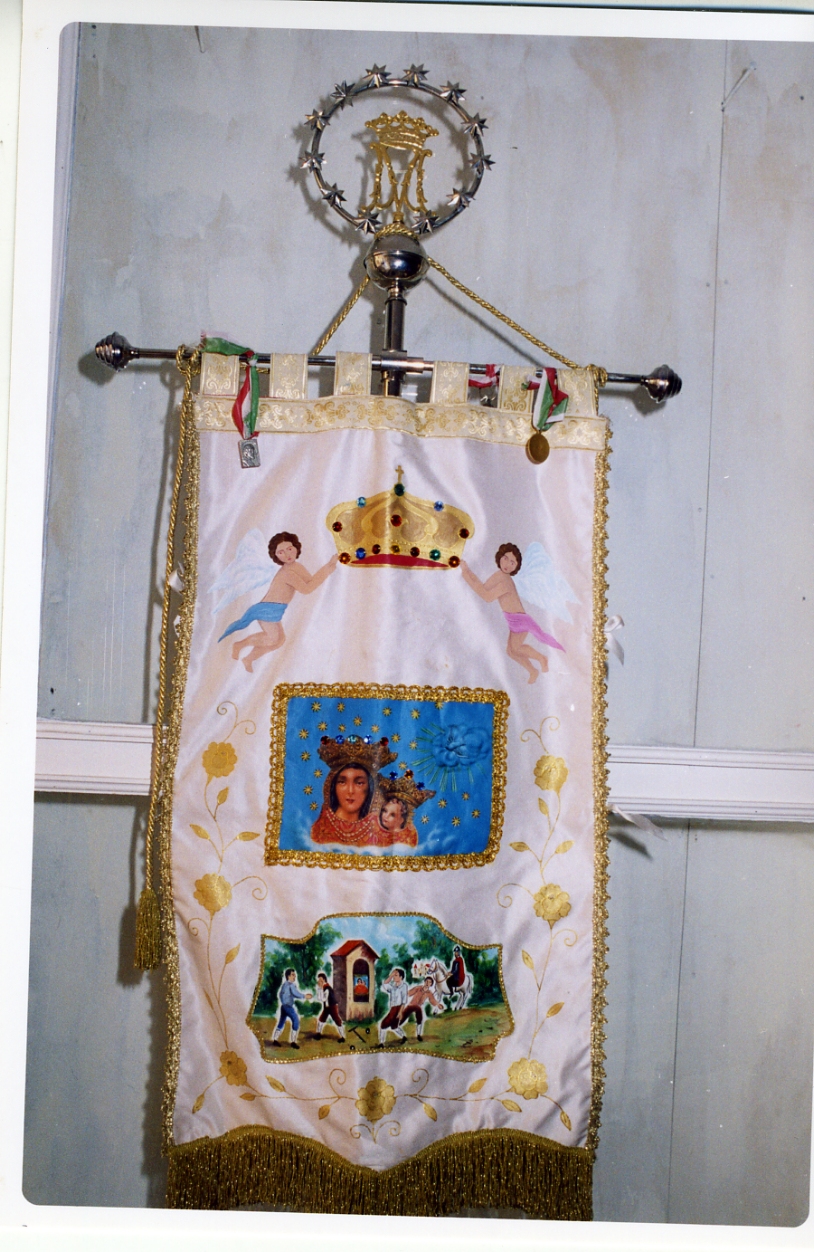 Madonna con Bambino (stendardo) - manifattura campana (sec. XX)