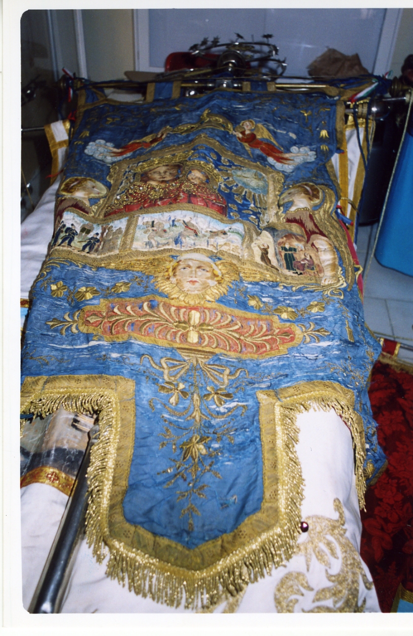 Madonna con Bambino (stendardo) - manifattura campana (sec. XX)