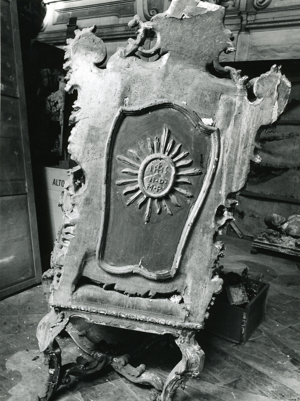 POLTRONA DA CERIMONIA - manifattura napoletana (Seconda metà sec. XVIII)