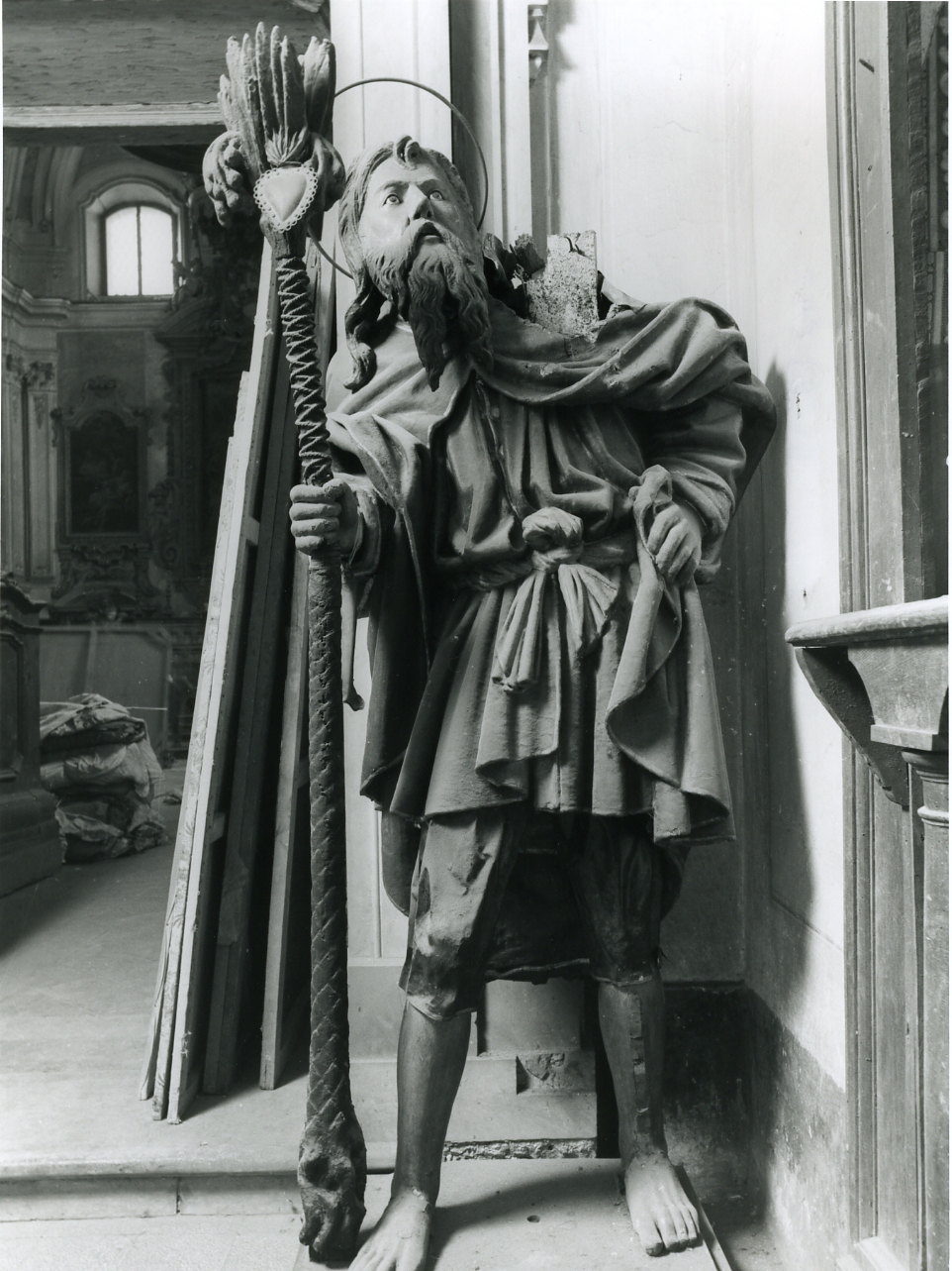 SAN CRISTOFORO (SCULTURA) - manifattura napoletana (Seconda metà sec. XIX)