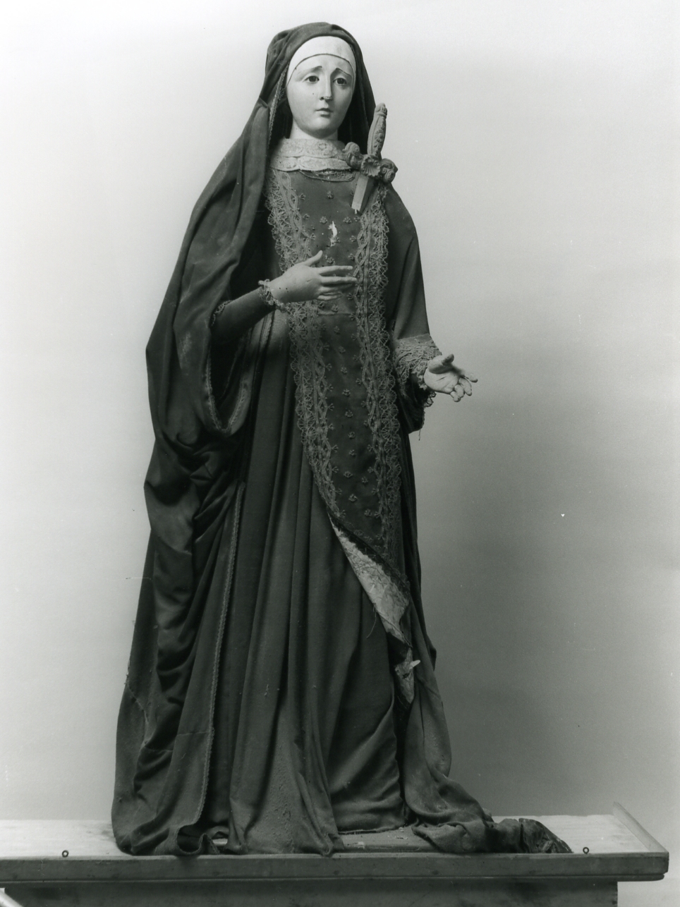 MADONNA ADDOLORATA (STATUA VESTITA) - AMBITO NAPOLETANO (Seconda metà sec. XIX)