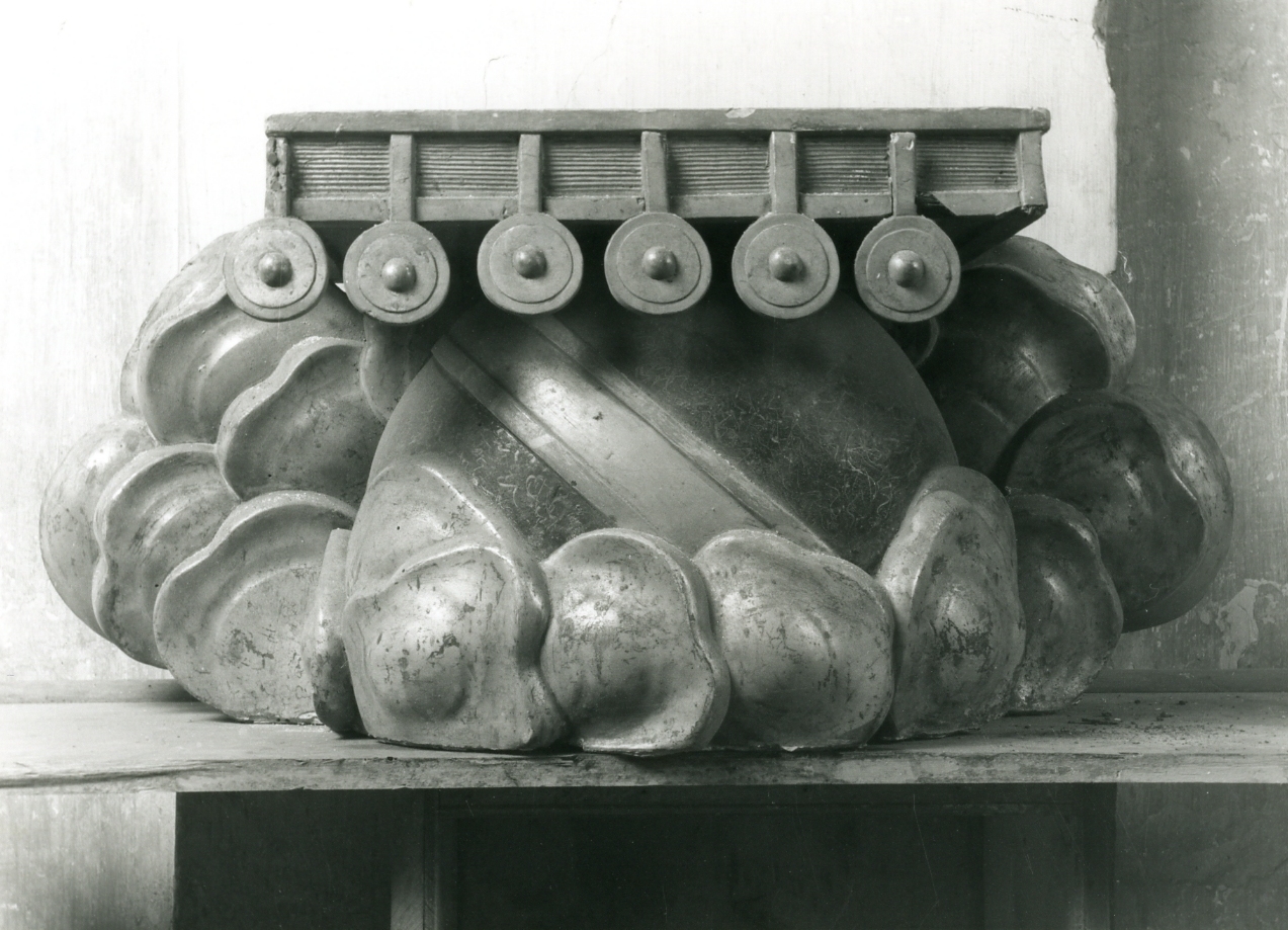 TRONETTO PER ESPOSIZIONE EUCARISTICA, FRAMMENTO - manifattura napoletana (Metà sec. XIX)