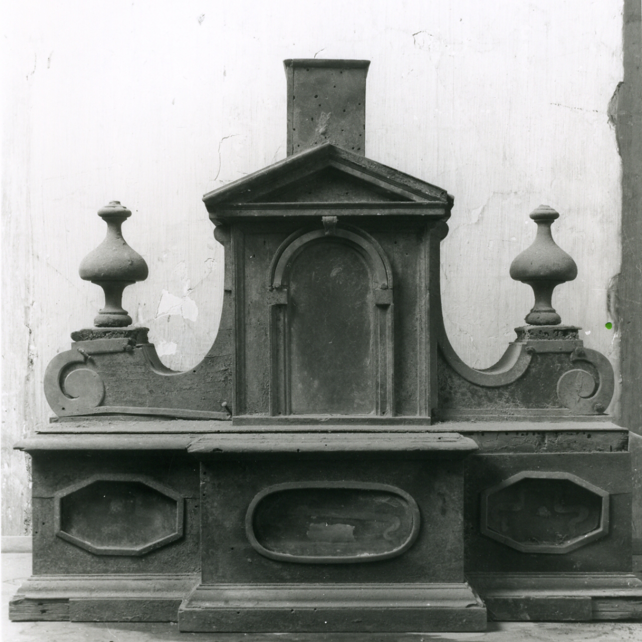 reliquiario - a croce, frammento - bottega napoletana (fine sec. XVIII)