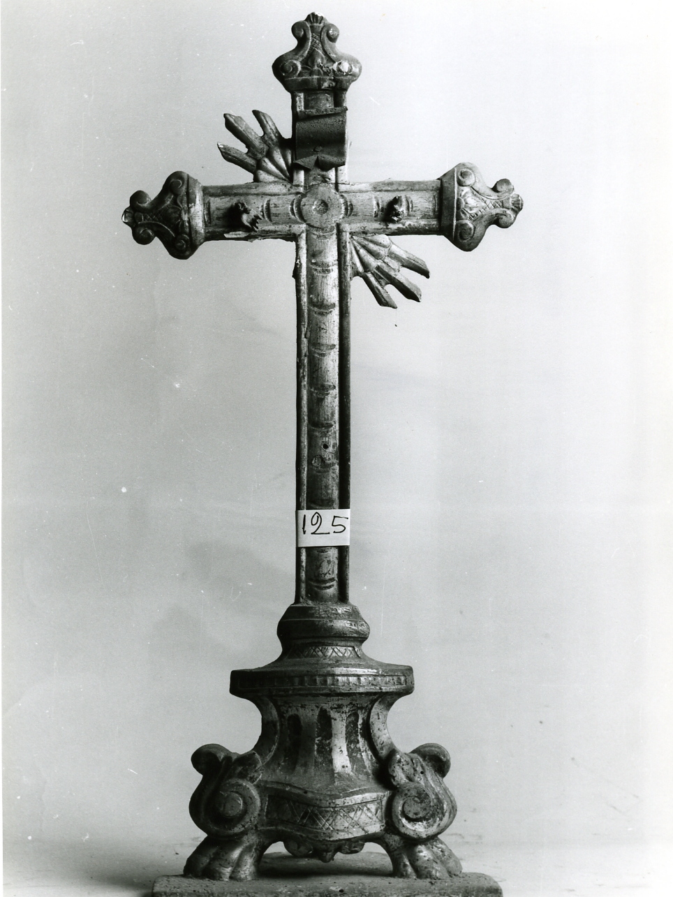 croce processionale - bottega napoletana (inizio sec. XIX)