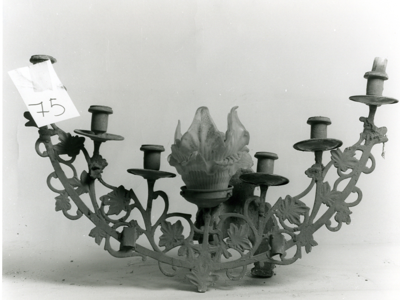 candeliere d'altare - bottega napoletana (inizio sec. XX)