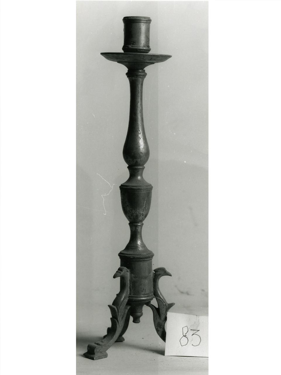 candeliere d'altare - bottega napoletana (inizio sec. XX)