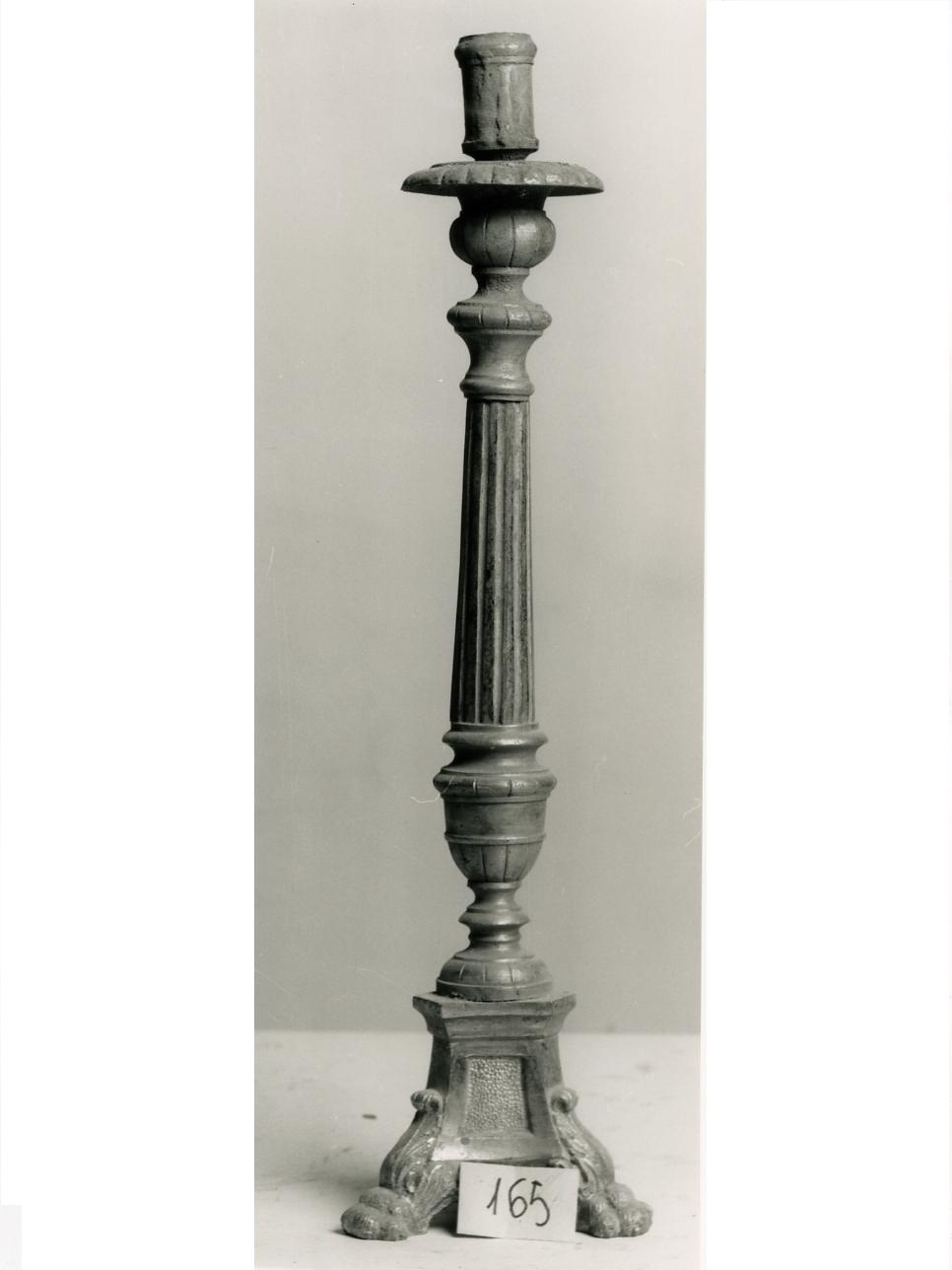 candelabro - bottega napoletana (inizio sec. XX)