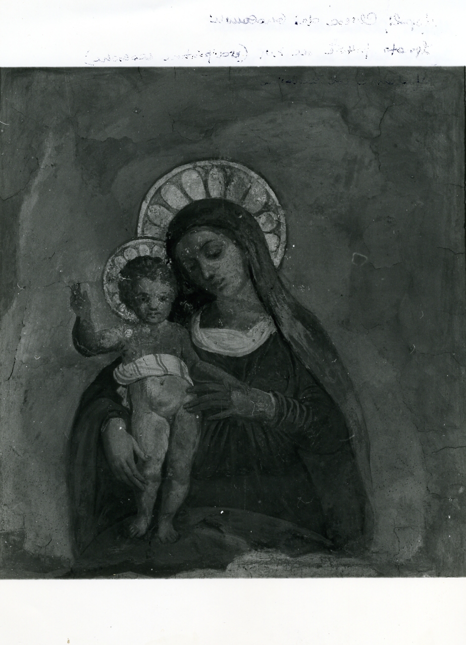 madonna della neve, Madonna con Bambino (dipinto) di Caldara Polidoro detto Polidoro da Caravaggio (scuola) (fine sec. XVI)