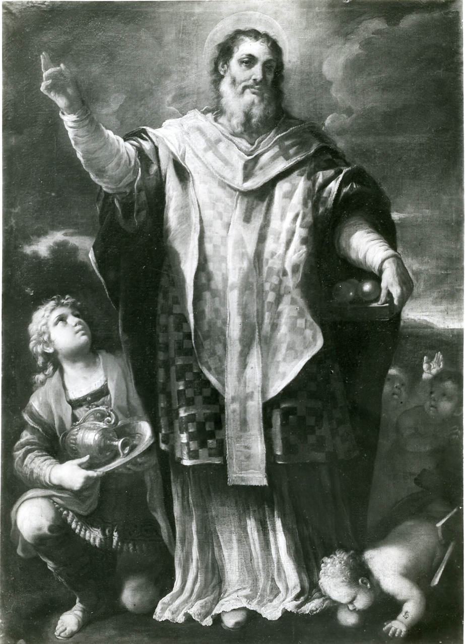 San Nicola di Bari ed il fanciullo coppiere (dipinto) di Giordano Luca (sec. XVIII)