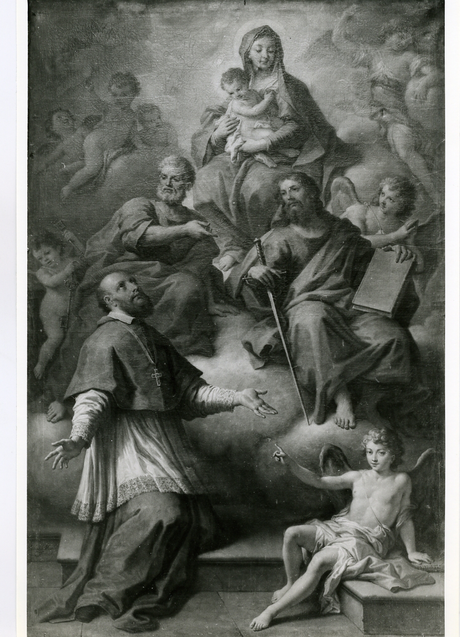 Madonna con Bambino e Santi (dipinto) di De Matteis Paolo (sec. XVIII)