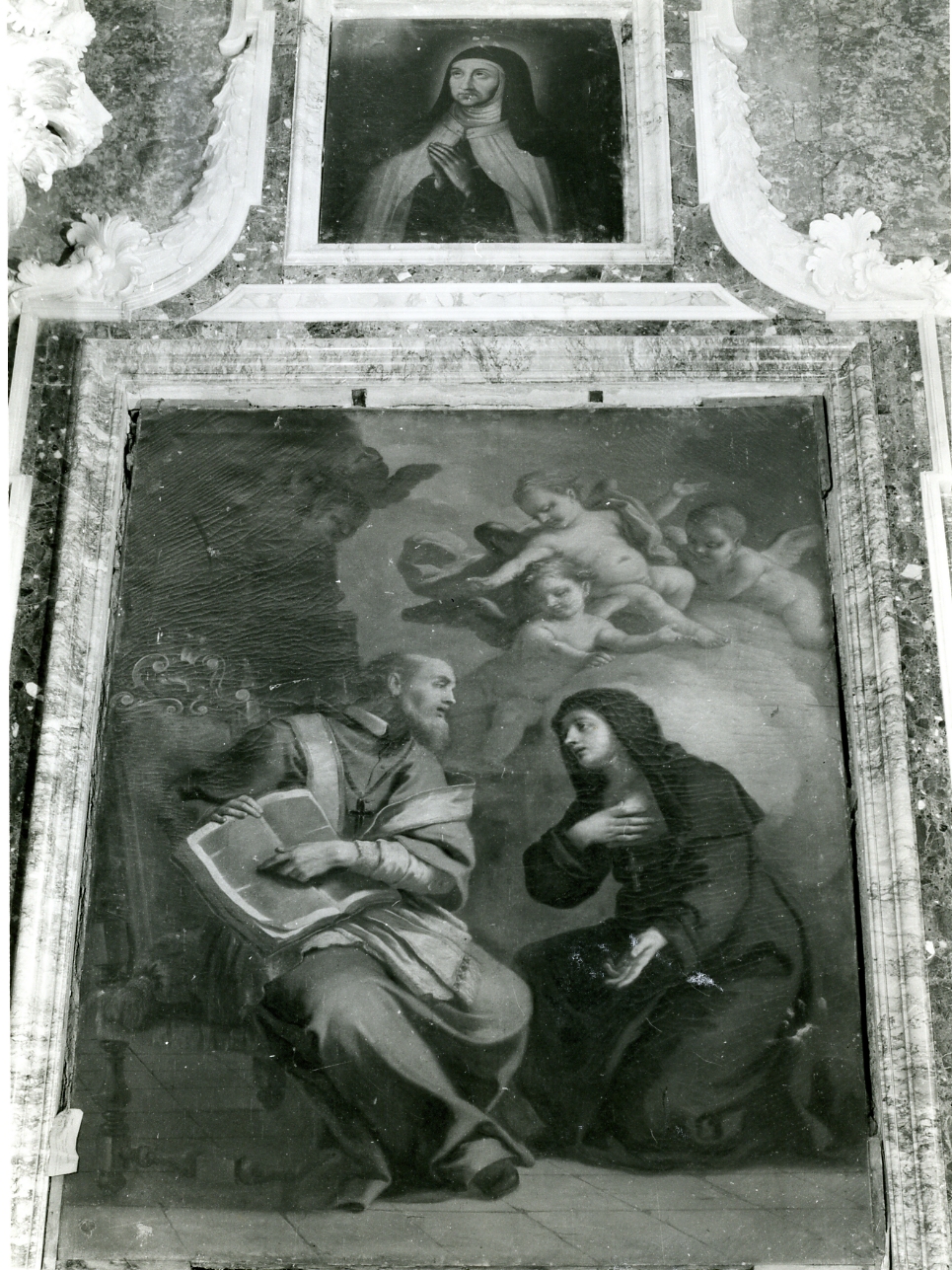 San Filippo e Santa Francesca Fremiot De Chantal (dipinto) di De Mura Francesco (metà sec. XVIII)