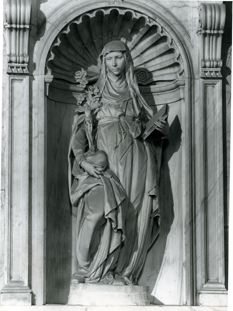 Santa Caterina da Siena (statua, elemento d'insieme) di Bernini Pietro (sec. XVII)