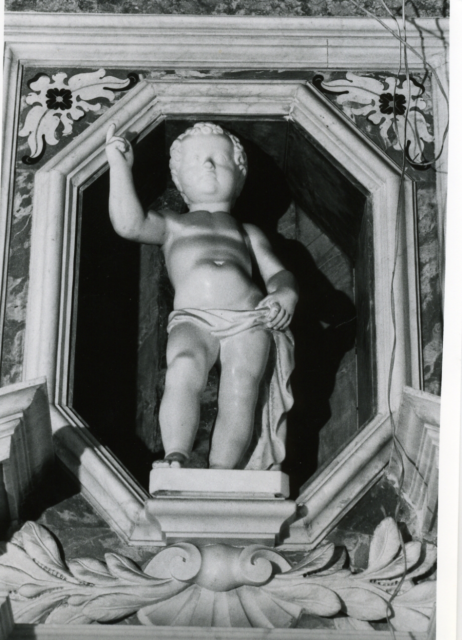 Gesù Bambino benedicente (statua) di Naccherino Michelangelo (maniera) (inizio sec. XVII)