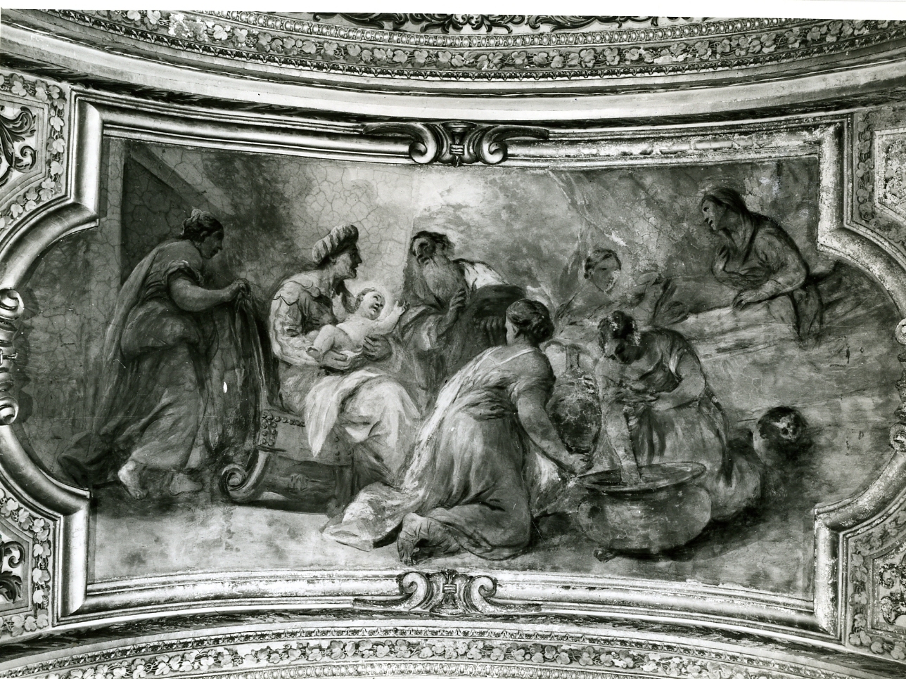 nascita di Maria Vergine (dipinto) di Simonelli Giuseppe (sec. XVII)