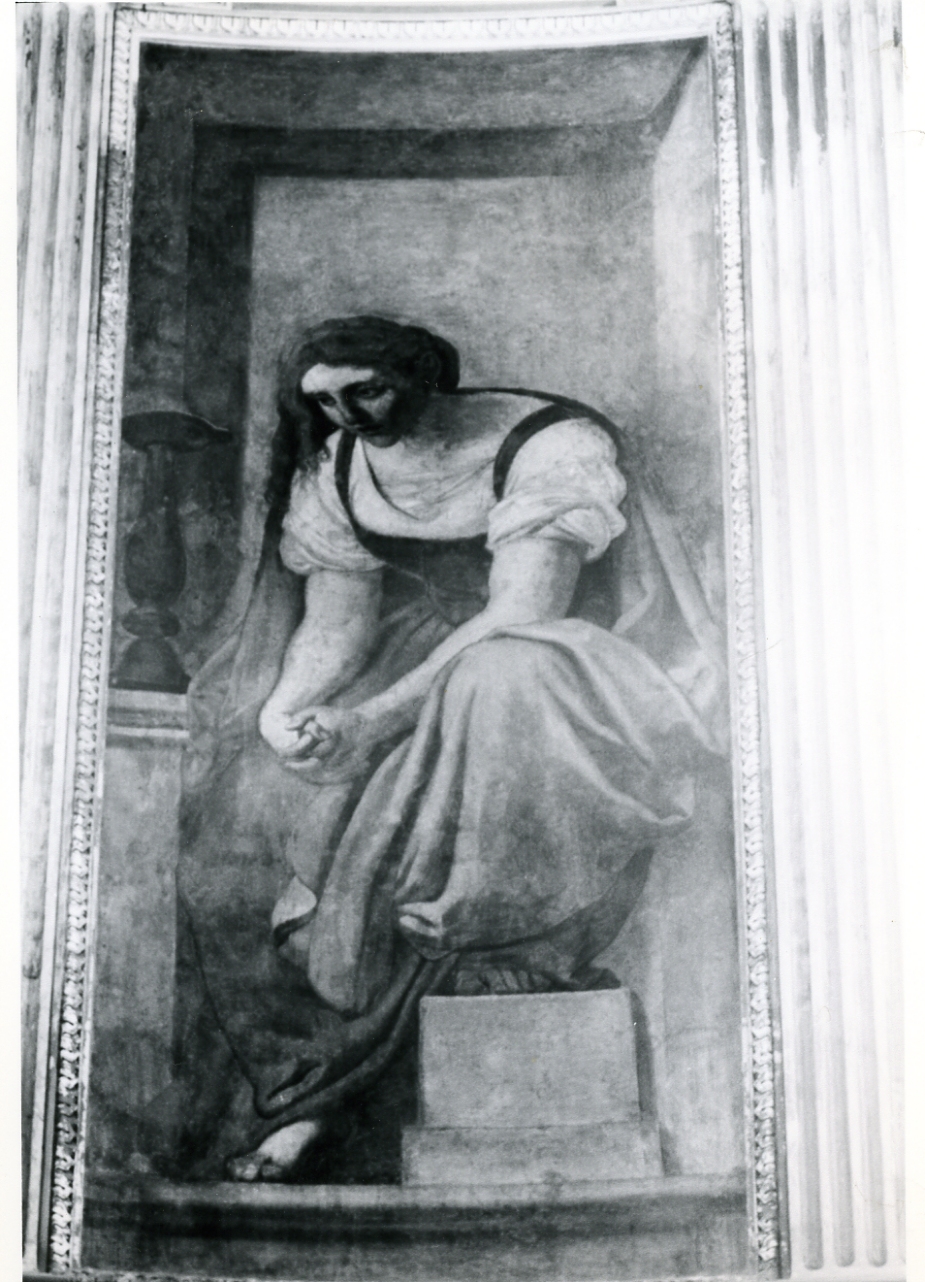 figura allegorica femminile (dipinto, elemento d'insieme) di Guerra Camillo (sec. XIX)