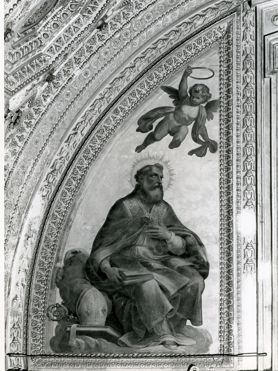 Sant'Agostino (dipinto) di Beinaschi Giovan Battista (sec. XVII)