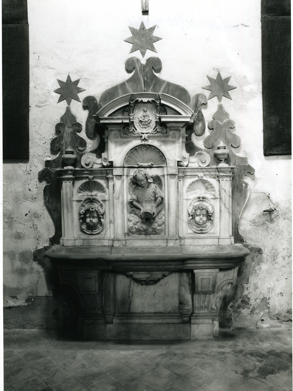 angelo (decorazione plastica, elemento d'insieme) di Lazzari Jacopo (sec. XVII)