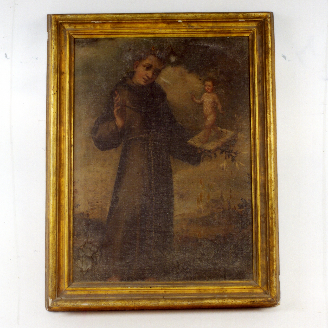 Sant'Antonio da Padova (dipinto) - bottega napoletana (seconda metà sec. XIX)