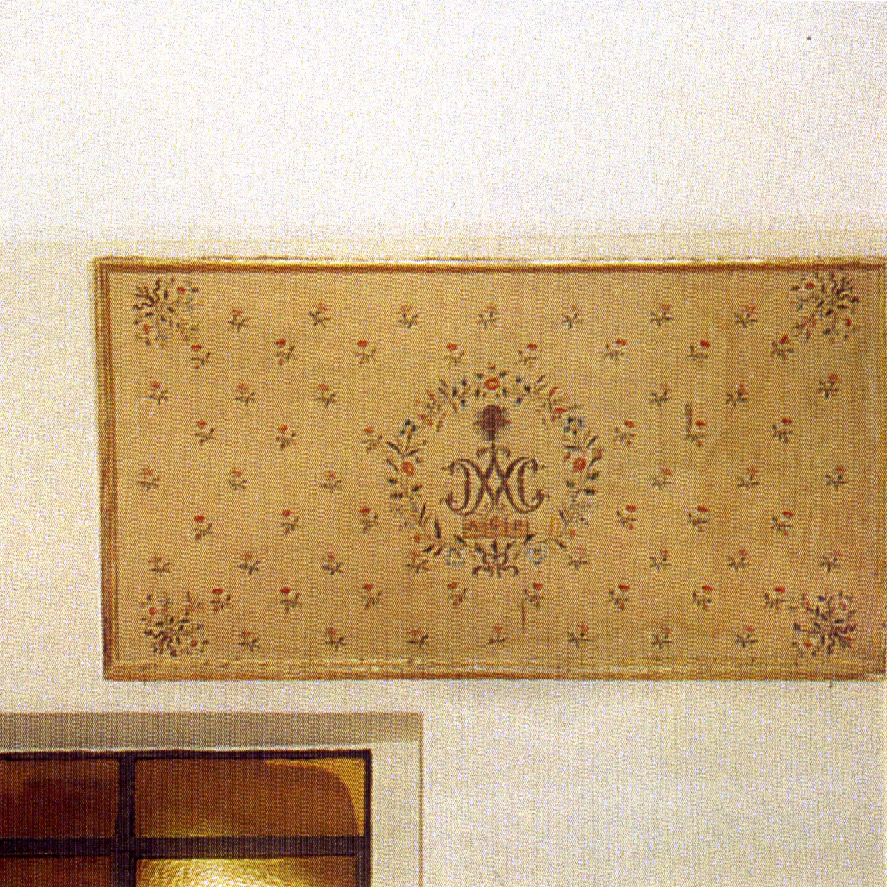 monogramma mariano (paliotto) - manifattura napoletana (seconda metà sec. XIX)