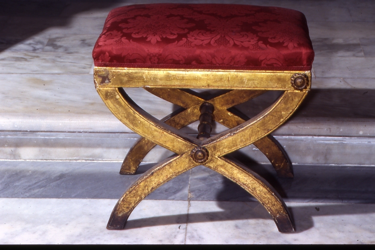 sgabello, serie - bottega napoletana (prima metà sec. XVIII)